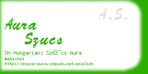 aura szucs business card